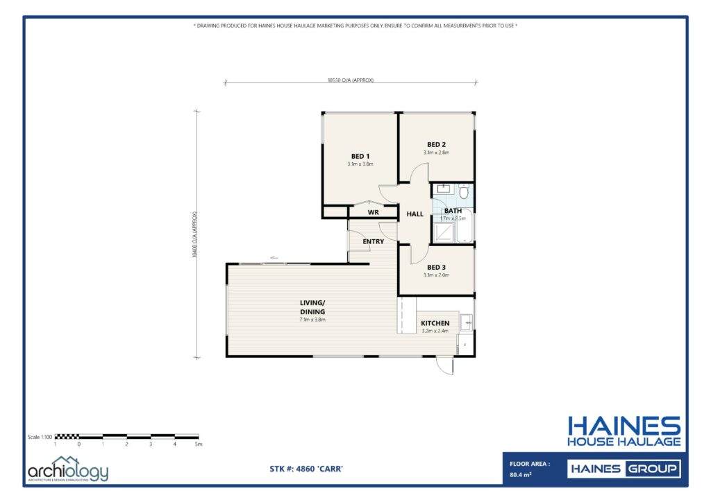 4860 “CARR” 3BRM DOUBLE GLAZED BEAUTY floor plan